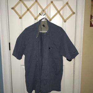DUSTY BLUE BUTTON DOWN
